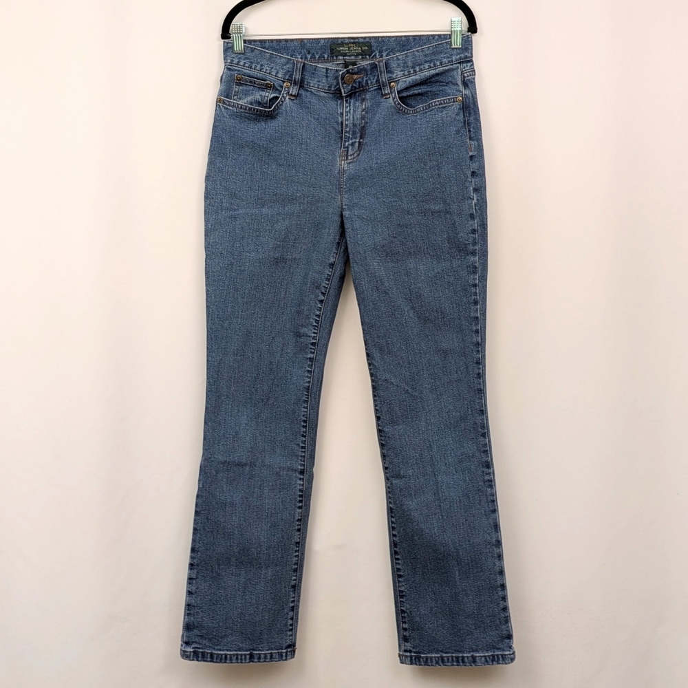 LRL Ralph Lauren Classic Straight Jeans High Waist Stretch Lauren Jeans Co. 6P